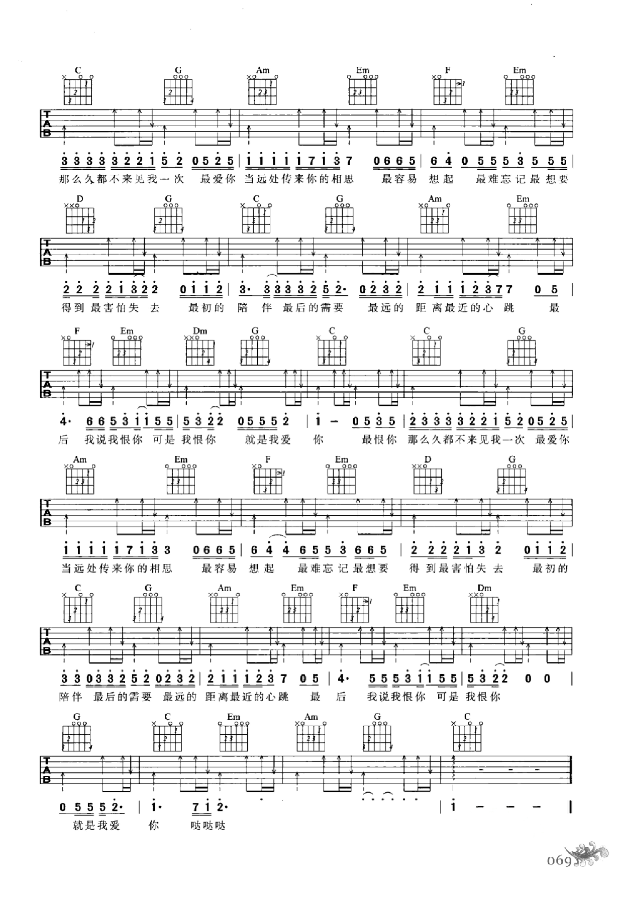 最易上手：吉他弹唱超精选152首曲谱-78.png