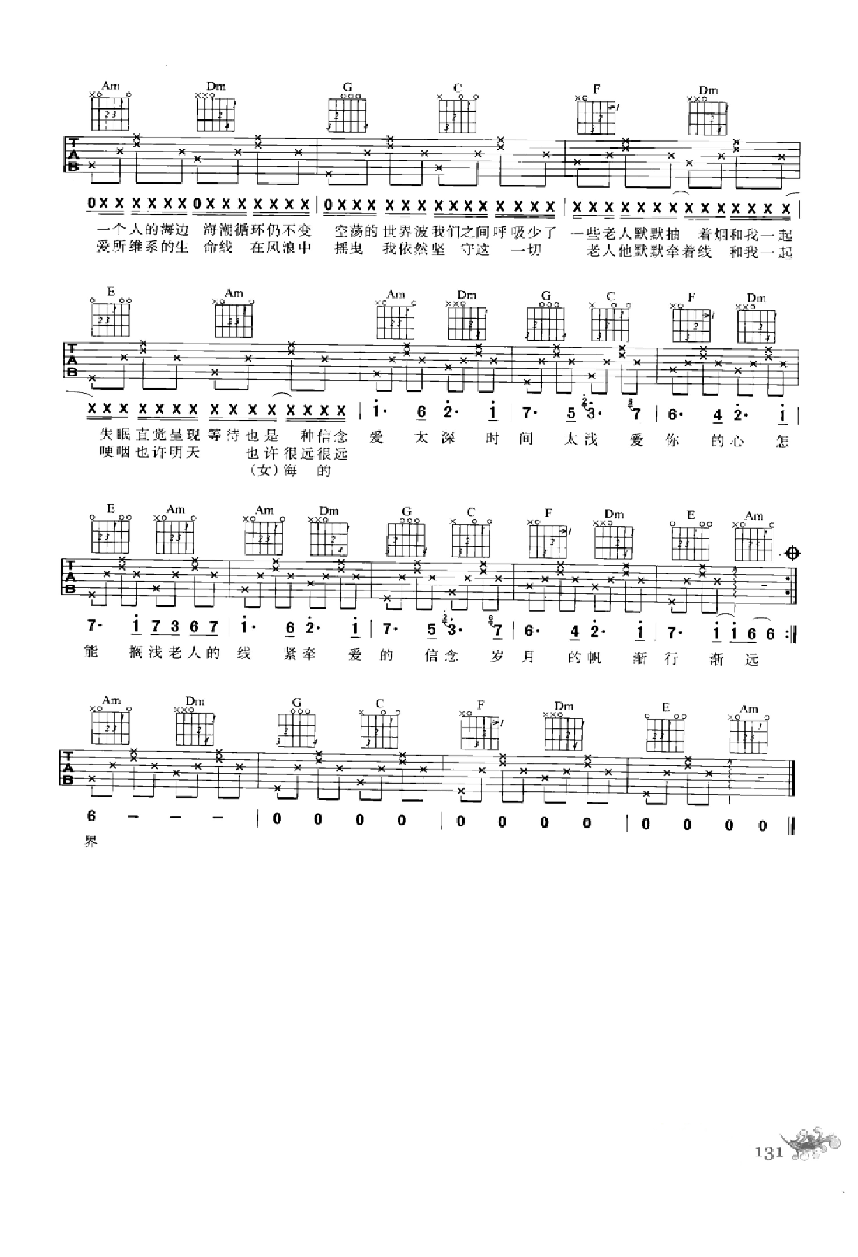 最易上手：吉他弹唱超精选152首曲谱-140.png