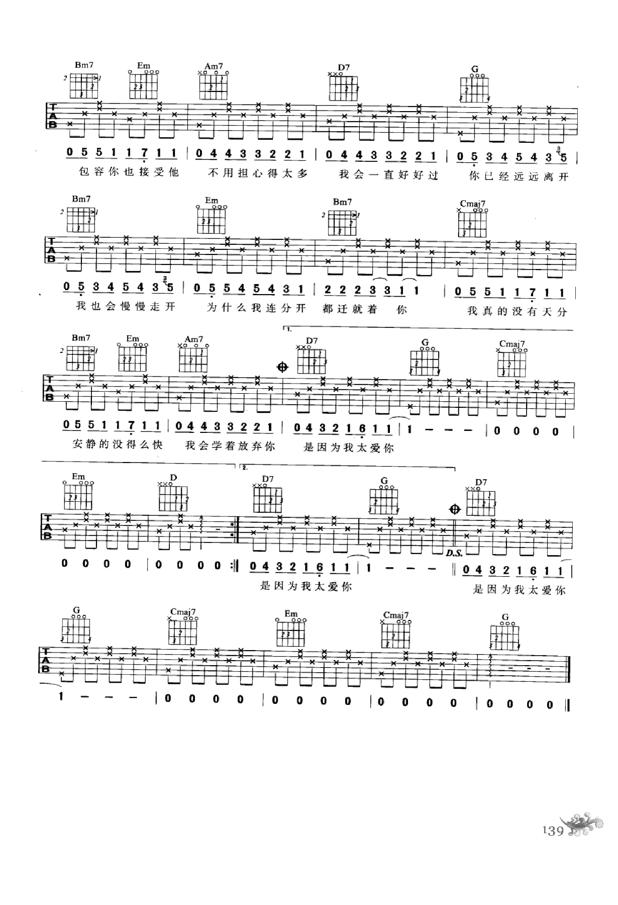 最易上手：吉他弹唱超精选152首曲谱-148.png
