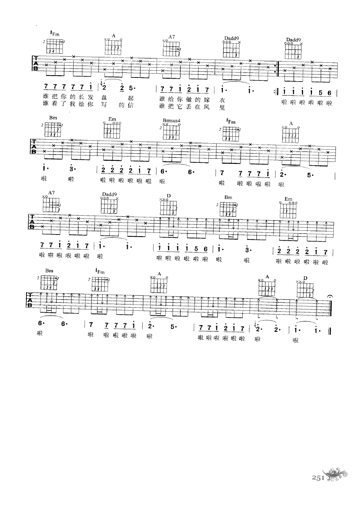 最易上手：吉他弹唱超精选152首曲谱-260.png