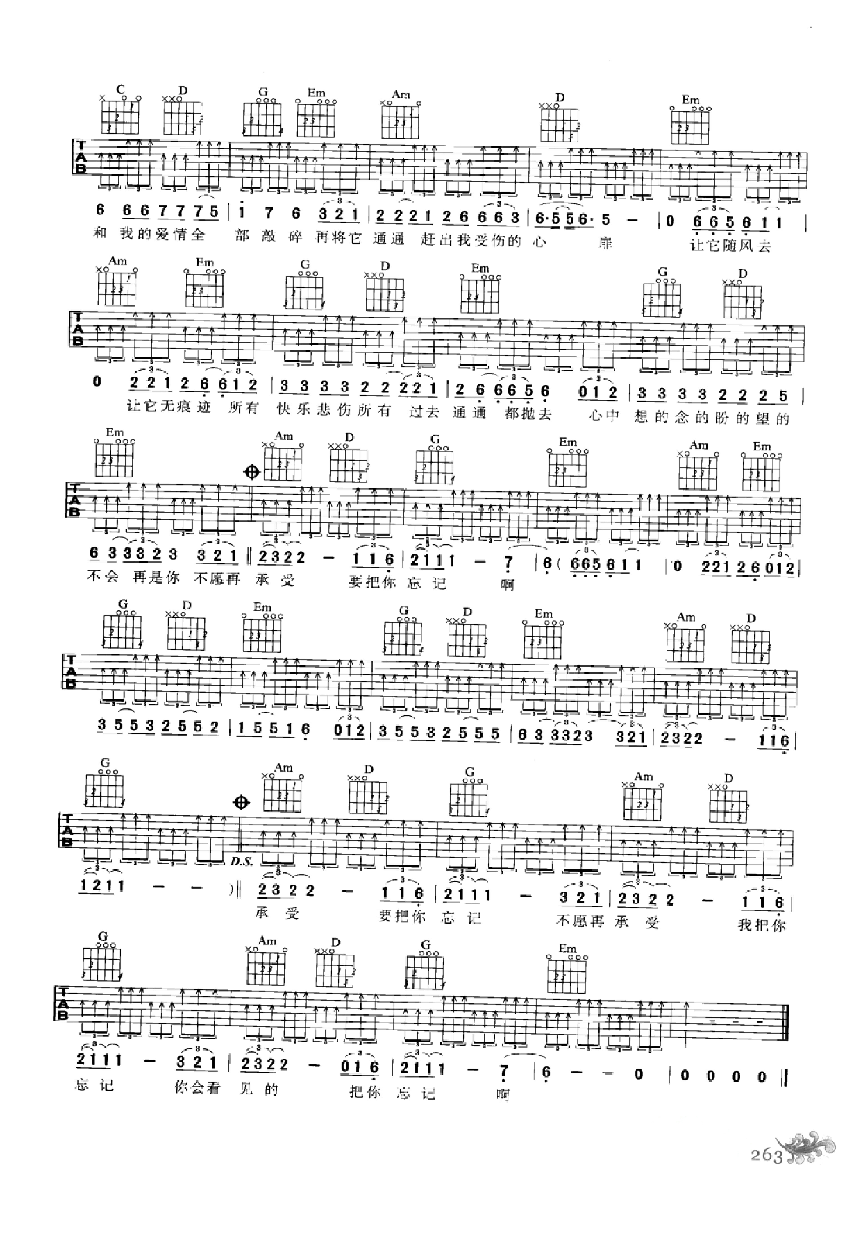 最易上手：吉他弹唱超精选152首曲谱-272.png