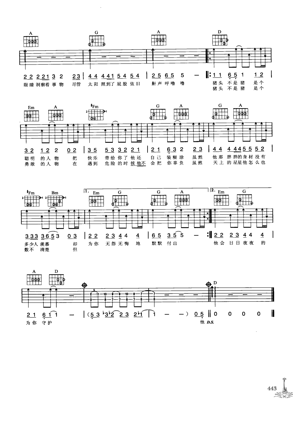 吉他弹唱222首超级流行歌曲 第1季_450.png