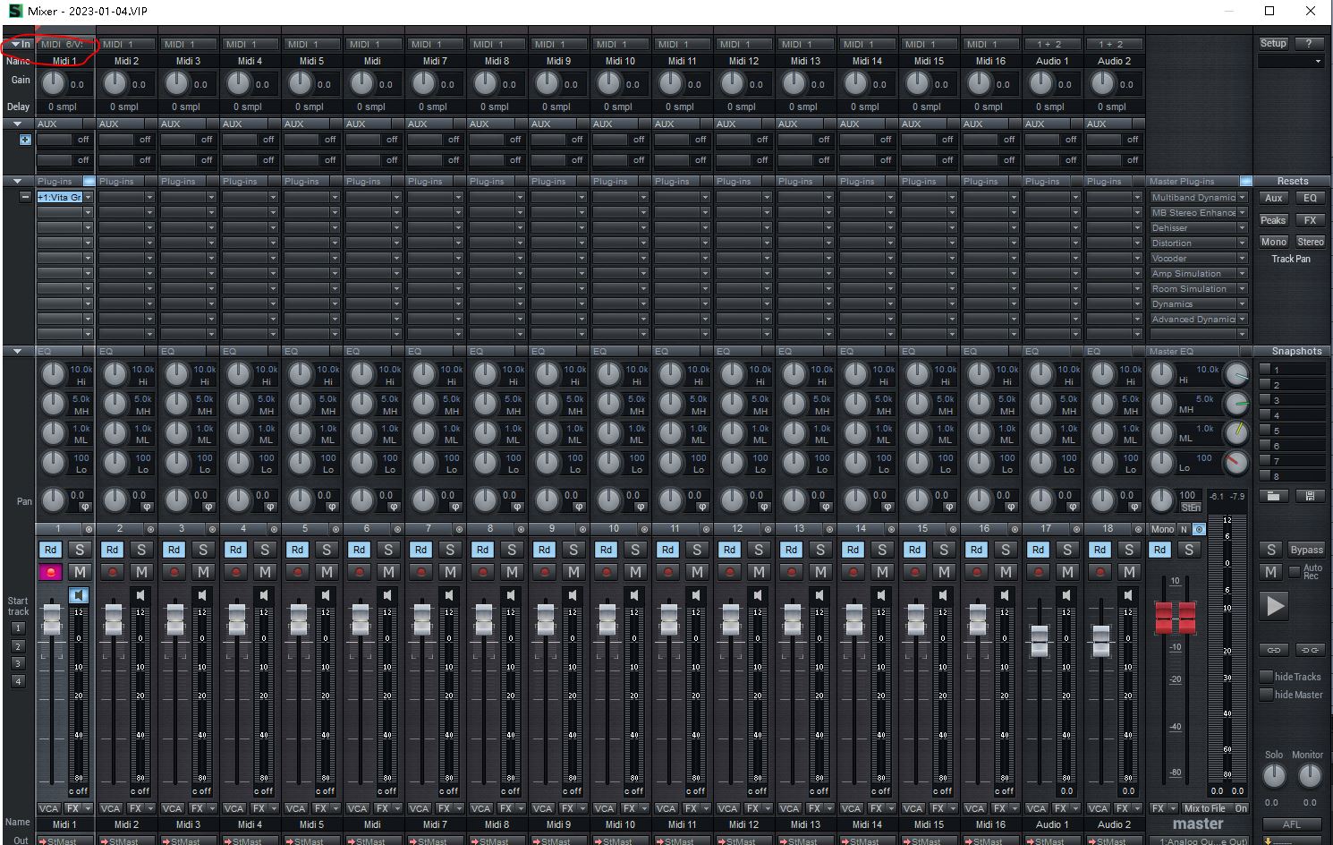 Sequoia 15 midi键盘输入在哪里设置