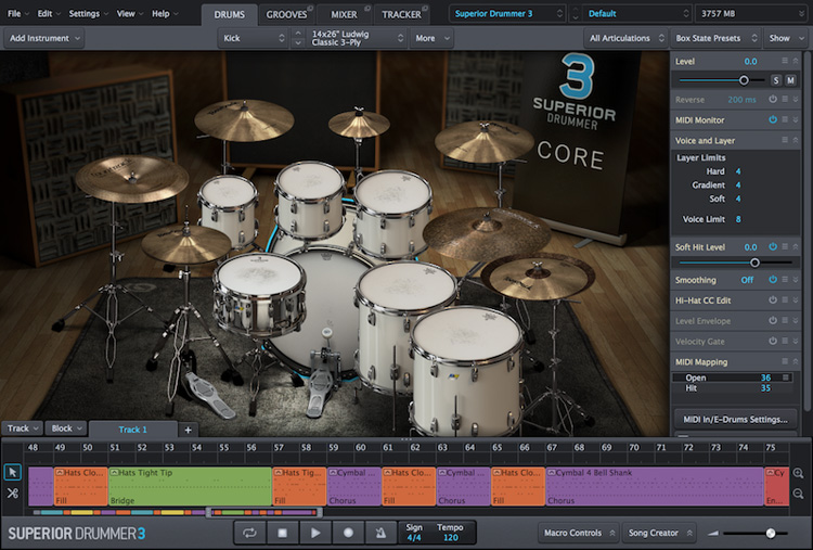 著名的架子鼓音源Superior Drummer 3绿色版win