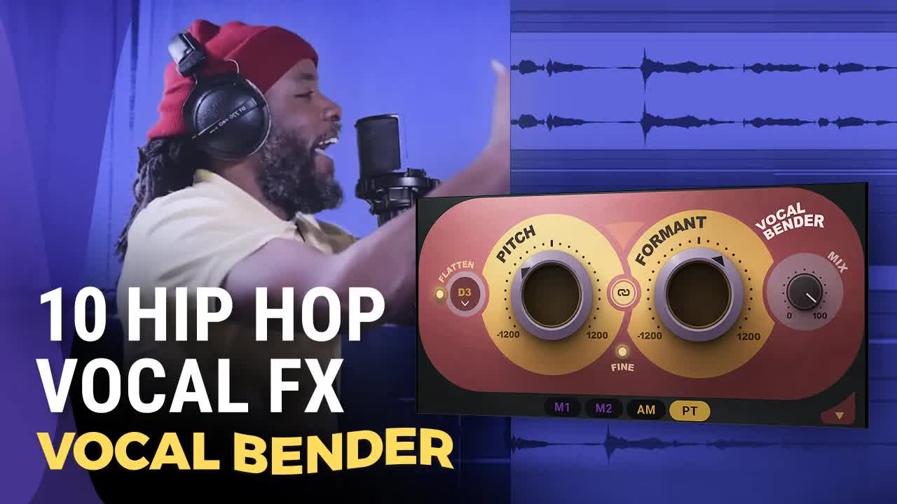 嘻哈音乐人声效果实时扭曲Hip Hop Vocal Fx In Real Time  Vocal Bender