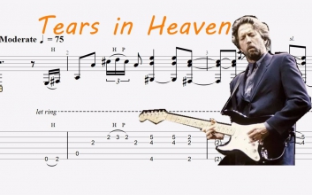 Tears In Heaven吉他谱 泪洒天堂六线谱 原版吉他谱