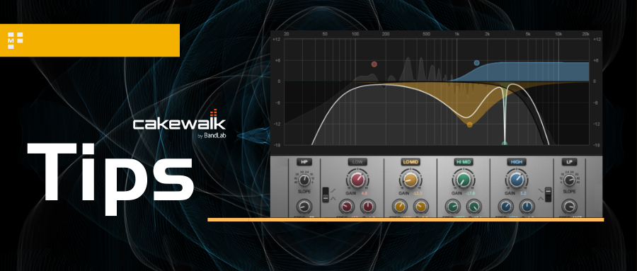 Cakewalk 小贴士：使用 Pro Channel 的 EQ 模块构建理想中的箱体...