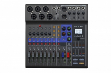 Zoom 推出针对播客的数字调音台 + 录音机 LiveTrak L-8