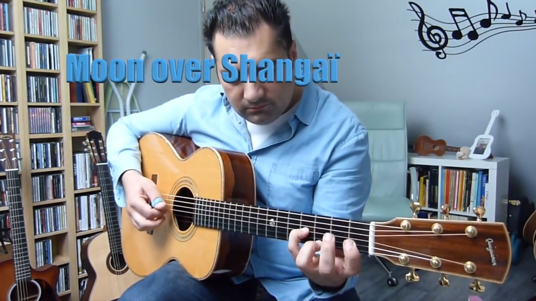 MOON OVER SHANGAI-FranÃ§ois Sciortino 木吉他原声视频