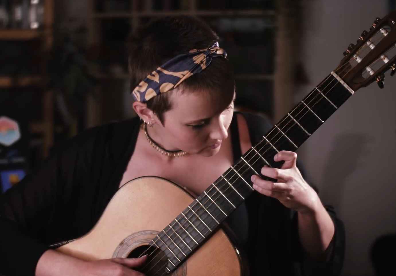 The Sound of Silence by Simon & Garfunkel, performed by Stephanie Jones