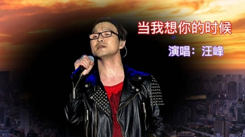 当我想你的时候吉他谱_汪峰(蔡健雅)_弹唱谱