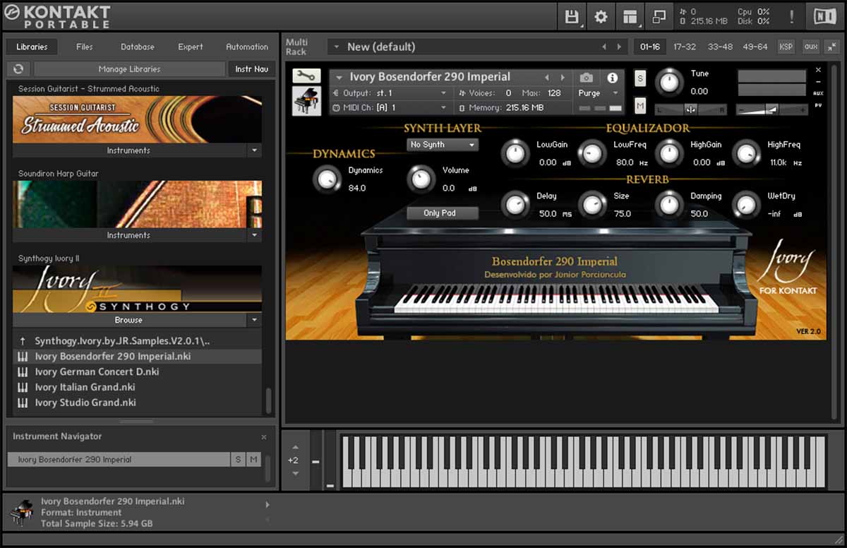 象牙钢琴三代 Synthogy Ivory 3顶级钢琴音源87.1G